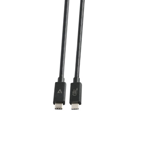 Cablu V7 V7USB4-1.2M, Thunderbolt 4 male - Thunderbolt 4 male, 1.2m, Black