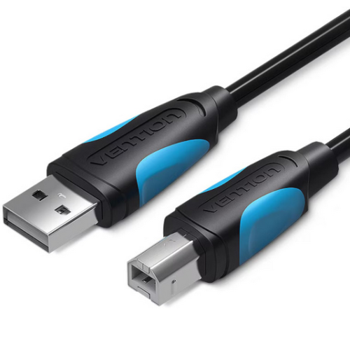 Cablu Vention VAS-A16-B150, USB 2.0 male - USB-B 2.0 male, 1.5 m, Black