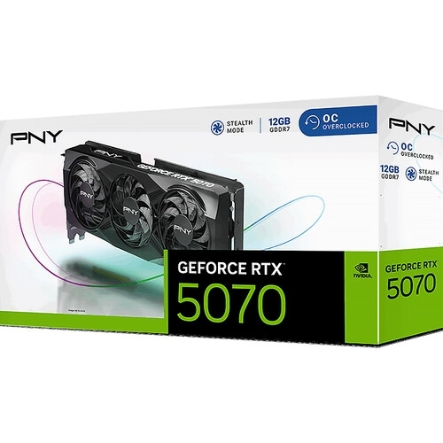 Placa video PNY nVidia GeForce RTX 5070 Triple Fan OC 12GB, GDDR7, 192 bit