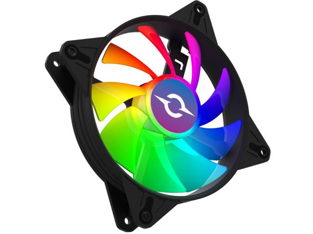 Ventilator AQIRYS Cetus 4M-12IL09B-RGB, RGB LED, 120mm, Black