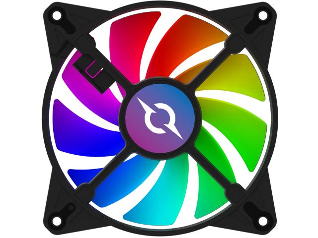 Ventilator AQIRYS Cetus 4M-12IL09B-RGB, RGB LED, 120mm, Black