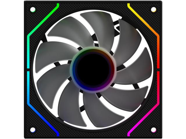 Ventilator 120 mm AQIRYS Cetus 4P-12SLI26-ARGB