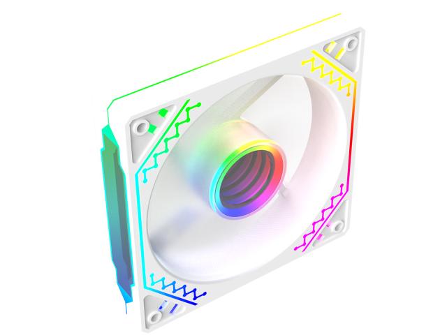 Ventilator 120 mm AQIRYS Cetus 6P-12DLO16W-ARGB