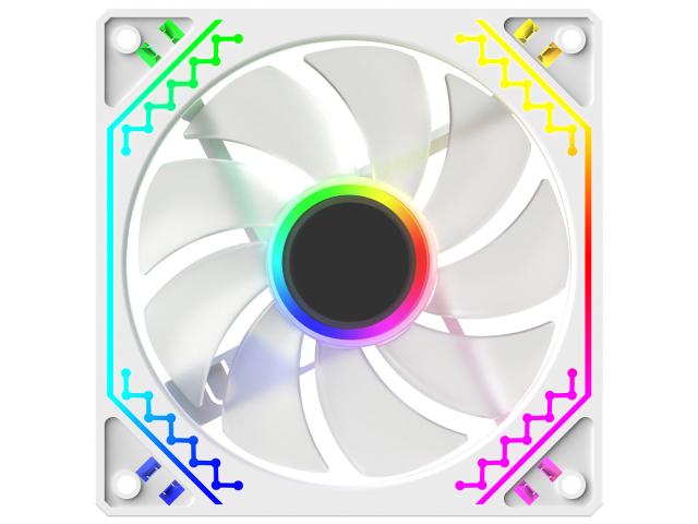 Ventilator 120 mm AQIRYS Cetus 6P-12DLO16W-ARGB