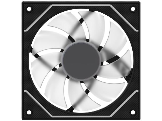 Ventilator AQIRYS Cetus 6P-12SLI18-ARGB, ARGB LED, 120mm, Black