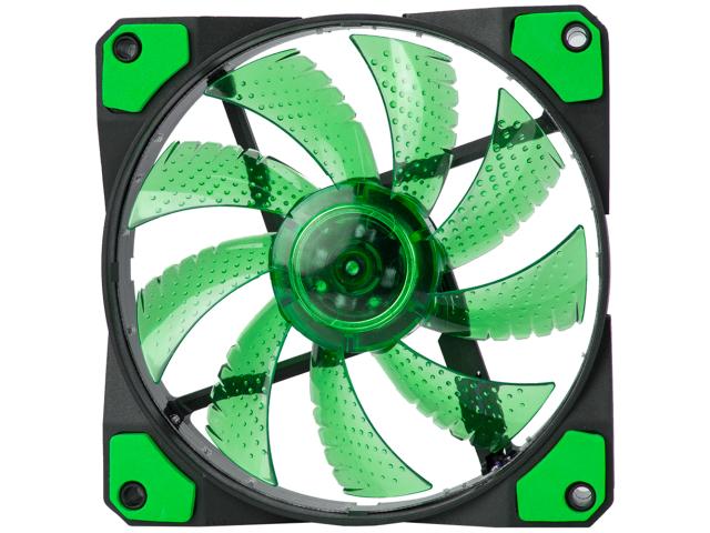 Ventilator Marvo FN-10 green LED, 120mm