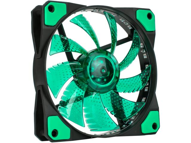 Ventilator Marvo FN-11 green LED, 120mm 