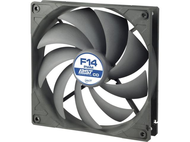 Ventilator Arctic F14 PWM PST CO, 140mm, Grey