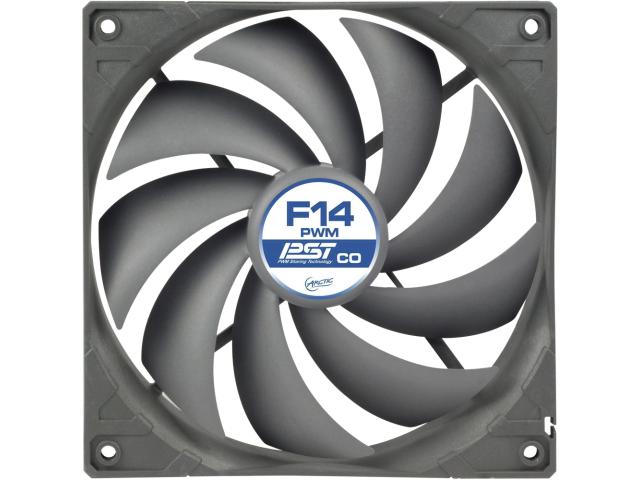 Ventilator Arctic F14 PWM PST CO, 140mm, Grey