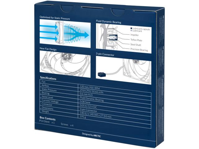 Ventilator Arctic P14 Silent, 140mm