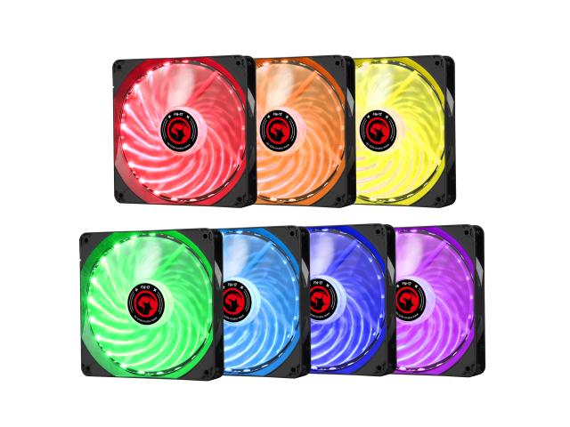 Ventilator Marvo FN-17, RGB LED, 140 mm