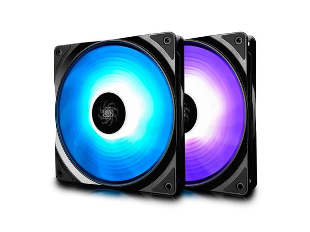 Ventilator Deepcool RF140 RGB LED, 140mm, Pachet Dublu