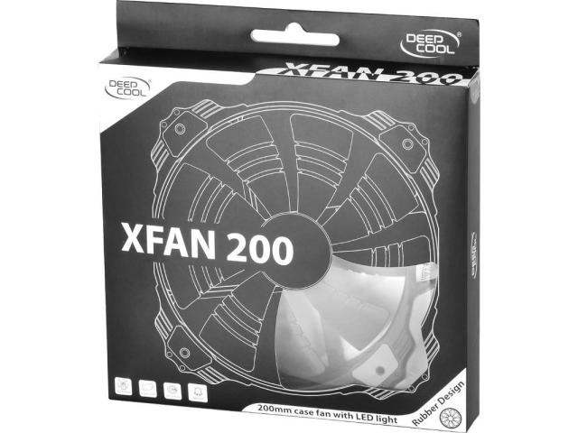 Ventilator Deepcool Xfan 200 Red LED, 200mm 