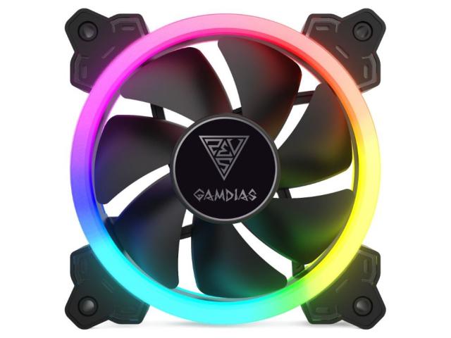 Ventilator Gamdias Aeolus M1 1201 RGB Fan, 120mm