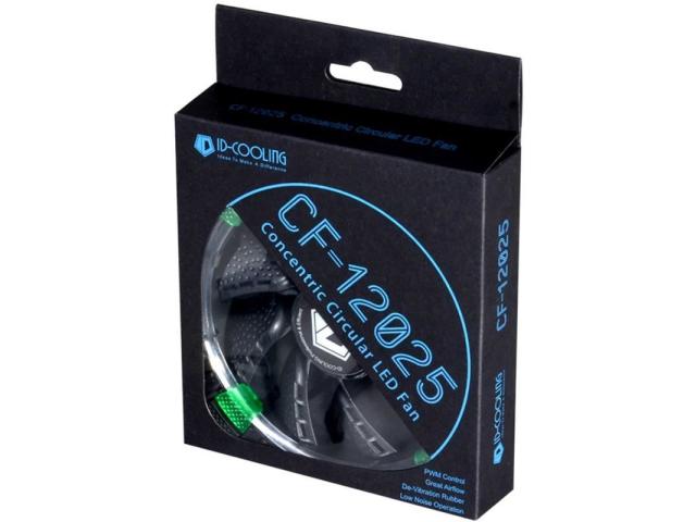 Ventilator  ID-Cooling CF-12025-G, Green LED, 120mm