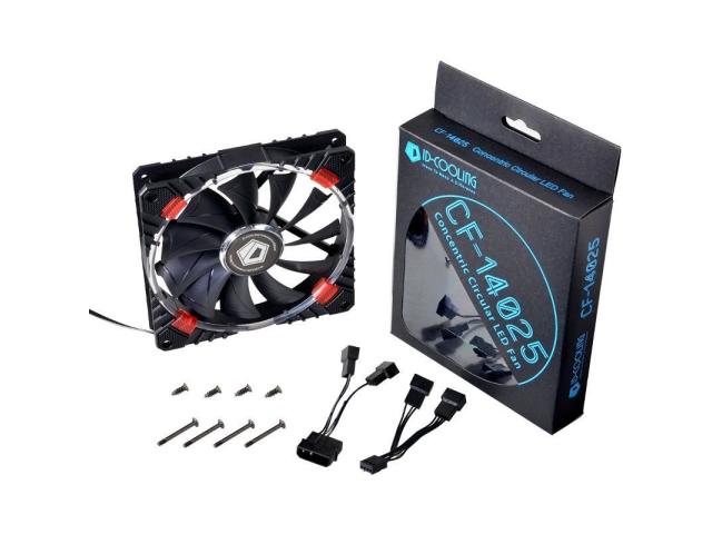 Ventilator ID-Cooling CF-14025-R 140mm Red LED