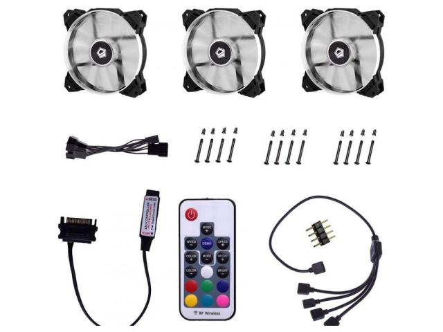 Ventilator ID-Cooling SF-12025 RGB, 120mm, Three Pack