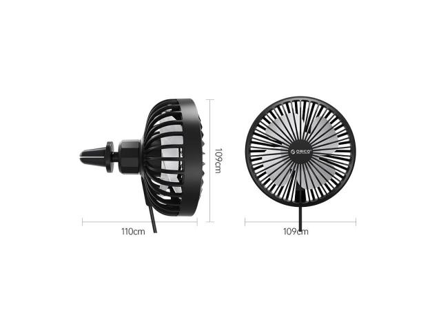 Ventilator Orico CZ-F829, USB, Black