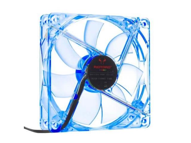 Ventilator Riotoro Cross-X Clear Classic, Blue LED, 120mm