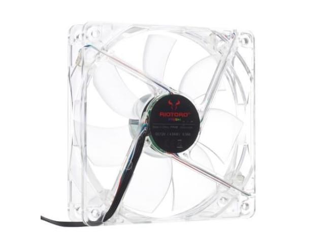 Ventilator Riotoro Cross-X Clear Classic, Blue LED, 120mm