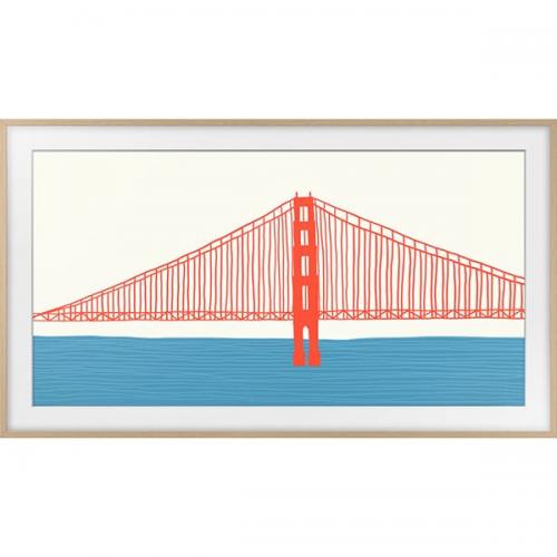 Rama Televizor personalizata Samsung VG-SCFA55TKBXC pentru The Frame TV (2021) 55LS03A, Beige Wood