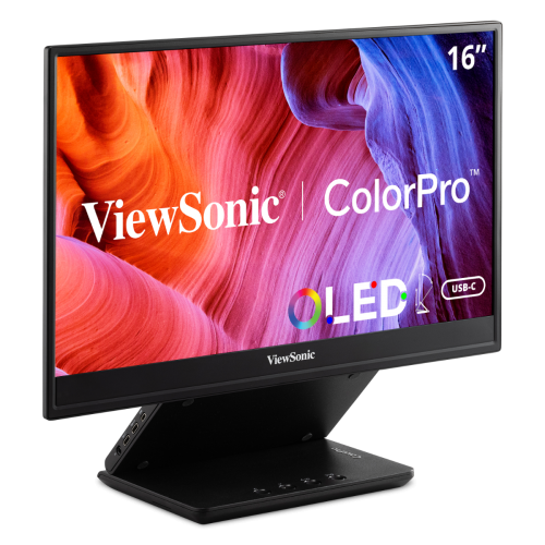 Monitor OLED Portabil Viewsonic VP16-OLED, 16inch, 1920x1080, 1ms, Black