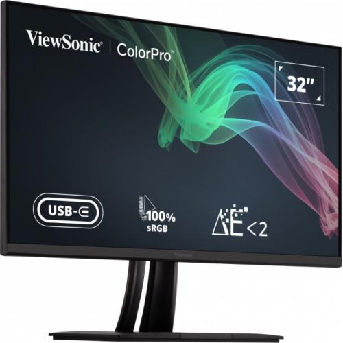 Monitor LED Viewsonic VP3256-4K, 32inch, 3840x2160, 5ms GTG, Black