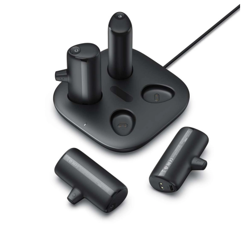 Kit Baterie portabila Veger W007CK, 2 x Lightning male, 2 x USB-C male, 5000 mAh, Black + Charging Station