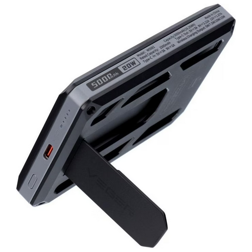 Baterie portabila Veger W0582, 5000 mAh, 1 x USB-C, Gray-Black