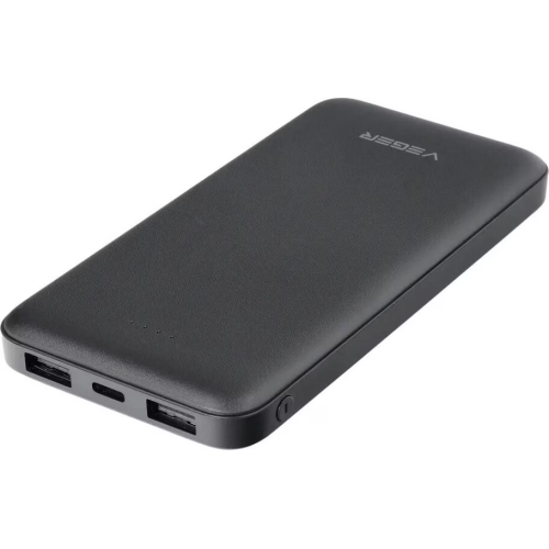 Baterie portabila Veger W1065, 10000 mAh, 2 x USB-A, 1 x USB-C, Black