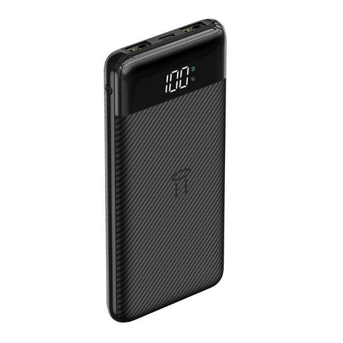 Baterie portabila Veger L11 W1087, 10000mAh, 2 x USB-A, 1 x USB-C, Black