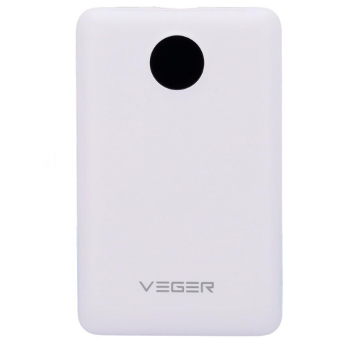 Baterie portabila Veger W1170, 1 x USB-C, 1 x Lightning, 1 x USB-A, 10000 mAh, 12 V, 5 A, White