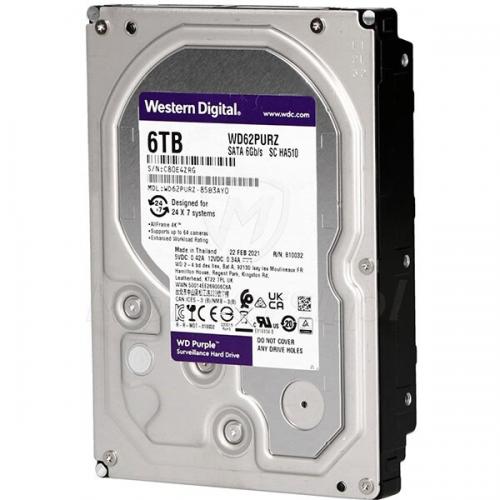 Hard Disk Western Digital Purple 6TB, SATA3, 128MB, 3.5inch
