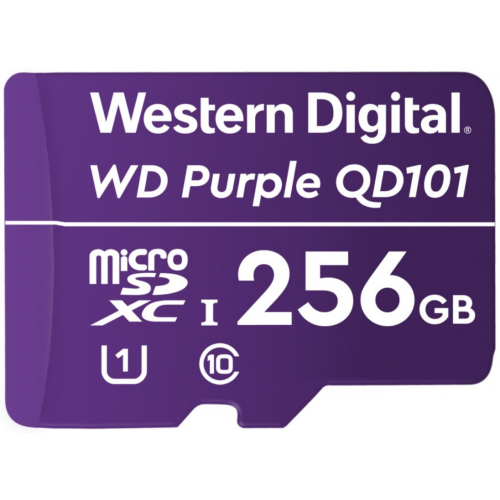 Memory Card microSDXC Western Digital Purple SC QD101 256GB, Class 10, UHS-I U