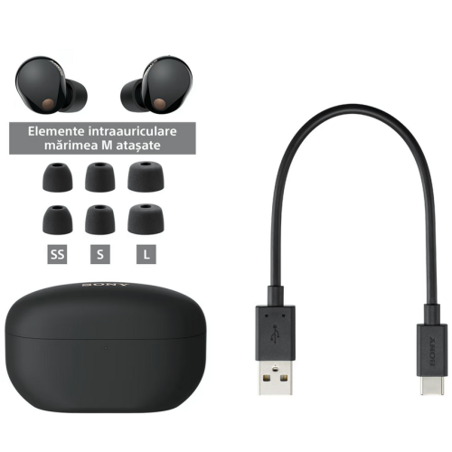 Handsfree SONY WF-1000XM5B, Black