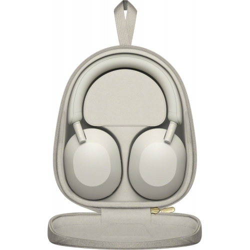 Casti cu microfon Sony WH-1000XM5, Bluetooth/3.5mm jack, Silver