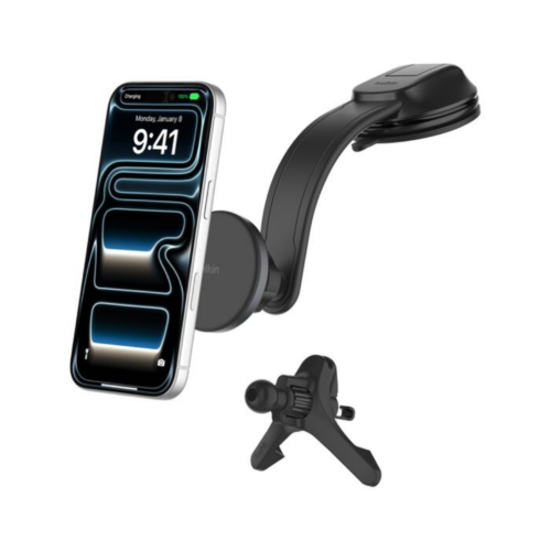 BELKIN MAGNETIC CAR MOUNT WITH/15W QI2 WIRELESS CHARGING FOR AI