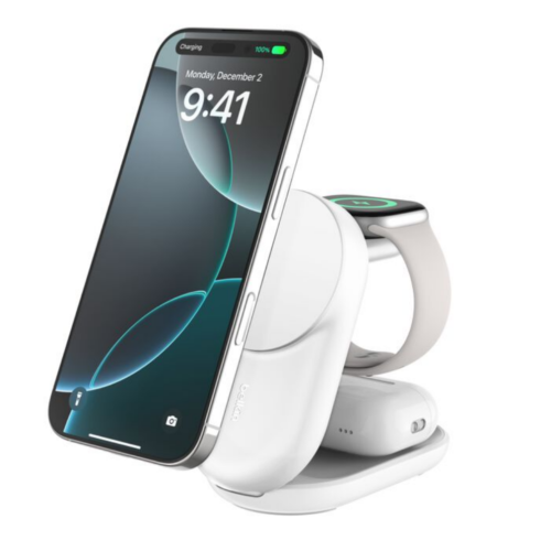 UltraCharge 25 Watt Qi2 Magneti/3-in-1 Ladestation klappbar wei