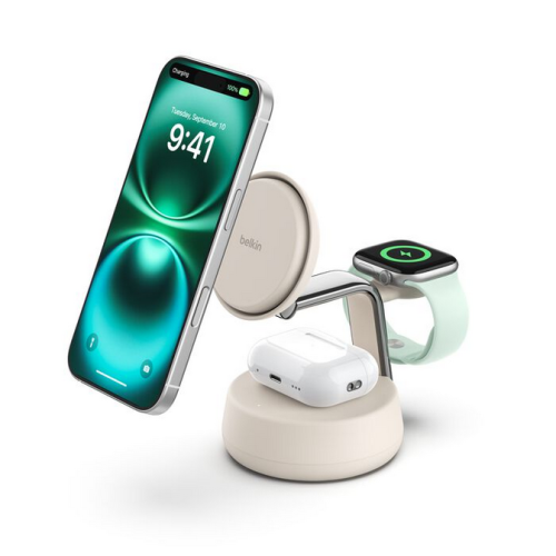 UltraCharge Pro 25 Watt Qi2 Mag/3-in-1 Ladestation wei