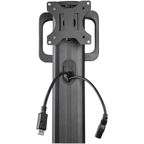 Stand TV Startech WKSTNCART, Black