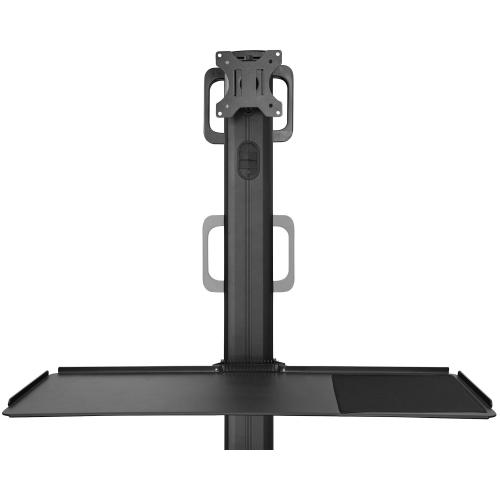 Stand TV Startech WKSTNCART, Black