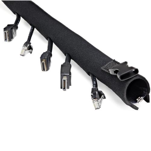 Organizator cabluri Startech WKSTNCMZP, 1m, Black