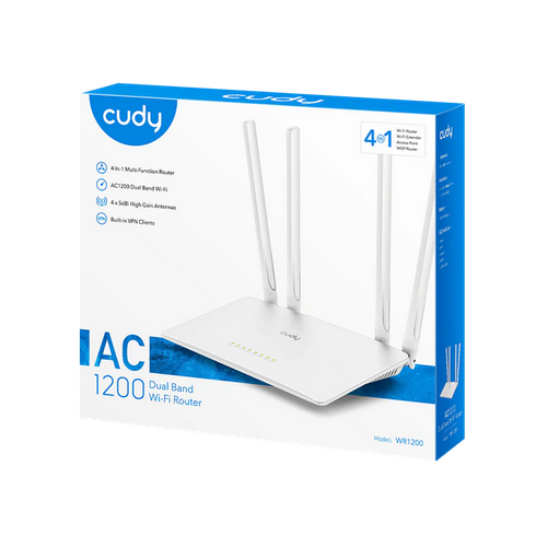 Router Wireless Cudy WR1200, 4 x LAN