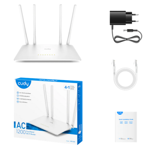 Router Wireless Cudy WR1200, 4 x LAN