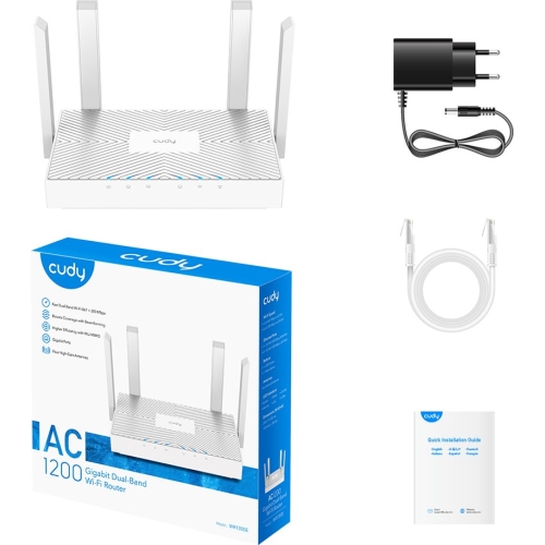 Router Wireless Cudy WR1300E, 2 x LAN
