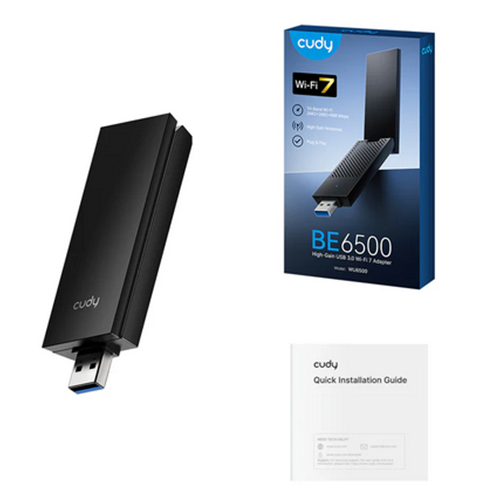 Adaptor wireless Cudy WU6500, USB 3.0, Black