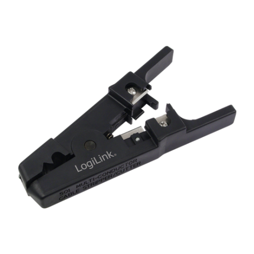 CLESTE dezizolare cablu, LOGILINK, functii: dezizolare cablu, taiere cablu 3.2-9.5mm, surub reglare diametru, negru, 