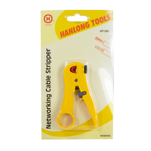 Dezizolator pentru cablu de retea UTP / STP Logilink, cu taietor, diametru ajustabil 3.5-9mm, Yellow 