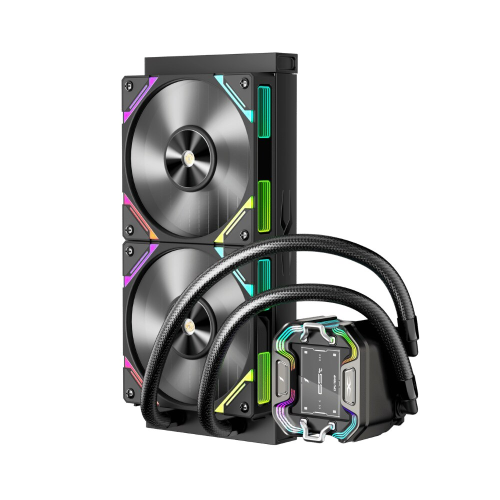 Cooler procesor 1st PLAYER X-Starship 240, ARGB LED, 2 x 120 mm, Black