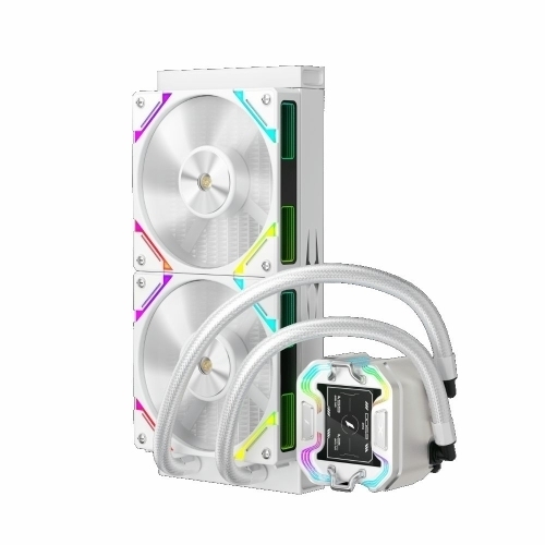 Cooler procesor 1st PLAYER X-Starship 240, ARGB LED, 2 x 120 mm, White